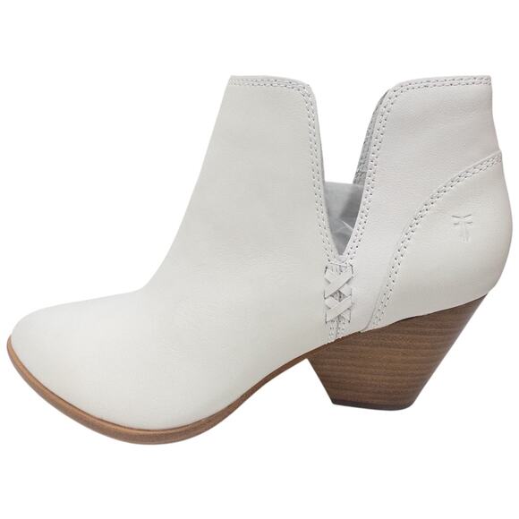 Frye Reina Cut Out White Ankle Boots 70345 Women's Size 9.5 - Picture 5 of 11